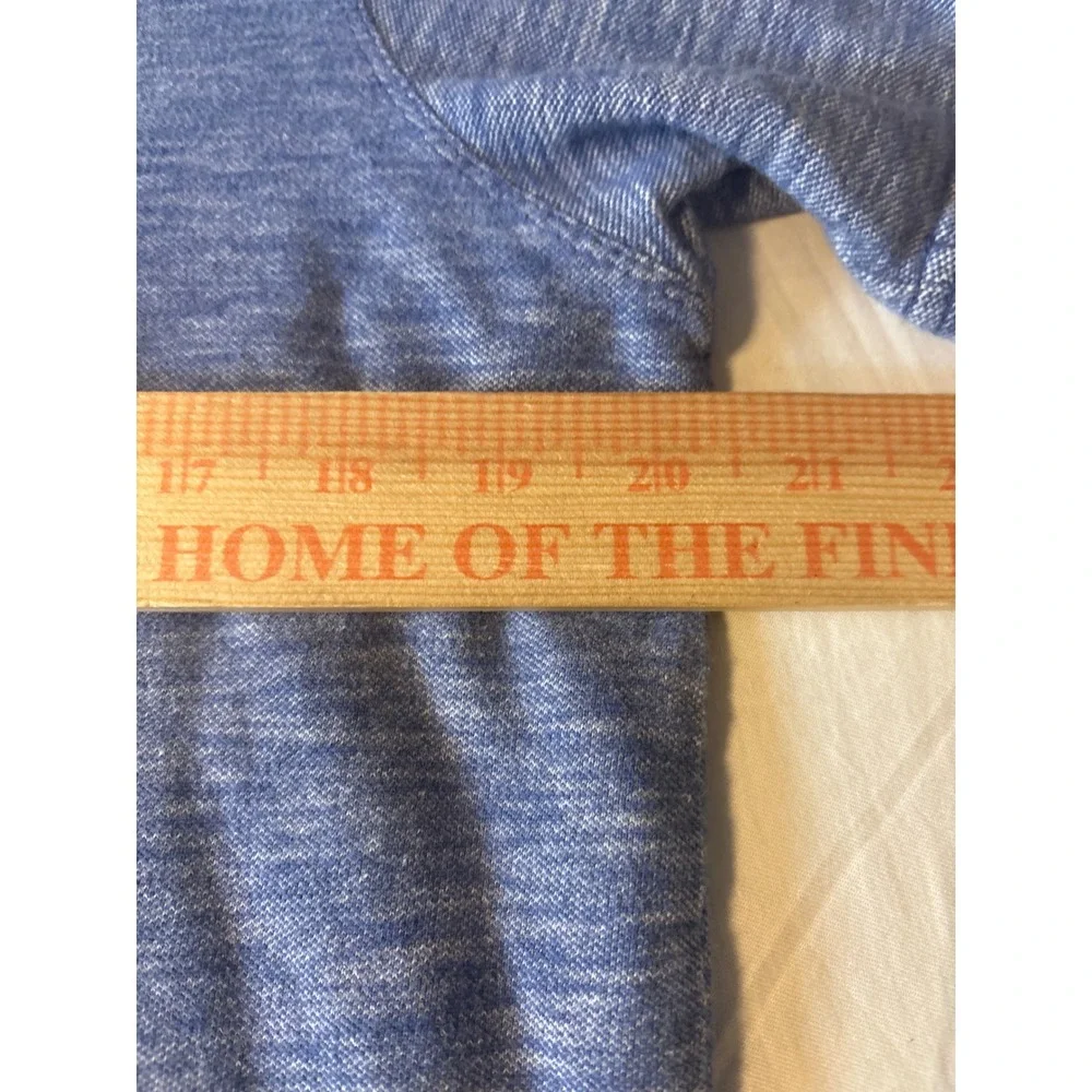 Banana Republic Polo Shirt Mens Large Blue  Elephant Logo Heathered